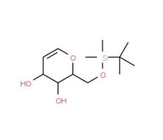 6-O-(tert-Butyldimethylsilyl)-D-glucal (CAS 58871-09-3) - chemical structure image