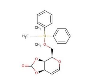 6-O-(tert-Butyldiphenylsilyl)-D-galactal cyclic carbonate (CAS 151265-18-8) - chemical structure image