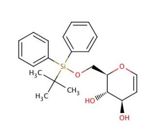 6-O-(tert-Butyldiphenylsilyl)-D-glucal (CAS 87316-22-1) - chemical structure image