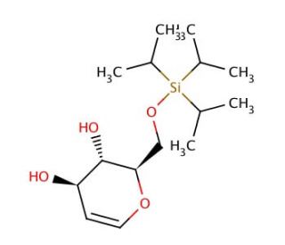 6-O-(Triisopropylsilyl)-D-glucal (CAS 137915-37-8) - chemical structure image