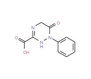6-oxo-1-phenyl-1,4,5,6-tetrahydro-1,2,4-triazine-3-carboxylic acid - chemical structure image