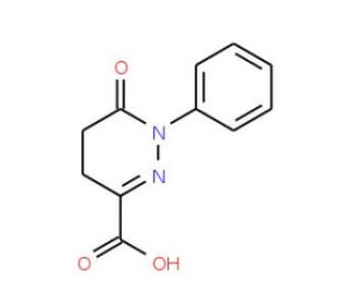 6-Oxo-1-phenyl-1,4,5,6-tetrahydro-pyridazine-3-carboxylic acid (CAS 33548-33-3) - chemical structure image