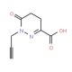 6-oxo-1-prop-2-ynyl-1,4,5,6-tetrahydropyridazine-3-carboxylic acid - chemical structure image