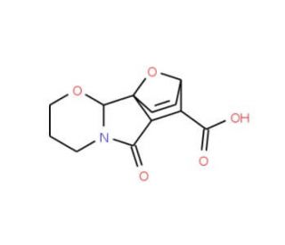 (6-Oxo-8,10a-epoxy-3,4,7,8,10a,10b-hexahydro-2H,-6aH-[1,3]oxazino[2,3-a]isoindol)-7-carboxylic acid - chemical structure imag