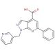 6-phenyl-1-(pyridin-3-ylmethyl)-1H-pyrazolo[3,4-b]pyridine-4-carboxylic acid - chemical structure image