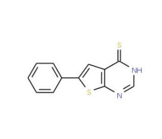 6-Phenyl-thieno[2,3-d]pyrimidine-4-thiol - chemical structure image