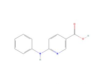 6-(Phenylamino)nicotinic acid (CAS 13426-16-9) - chemical structure image