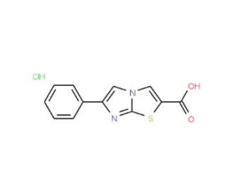 6-Phenylimidazo[2,1-b][1,3]thiazole-2-carboxylic acid hydrochloride - chemical structure image