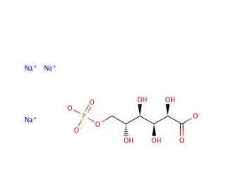 6-Phosphogluconic acid, trisodium salt (CAS 53411-70-4) - chemical structure image