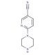 6-(piperazin-1-yl)pyridine-3-carbonitrile (CAS 149554-29-0) - chemical structure image