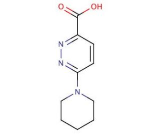 6-(Piperidin-1-yl)pyridazine-3-carboxylic acid (CAS 914637-38-0) - chemical structure image