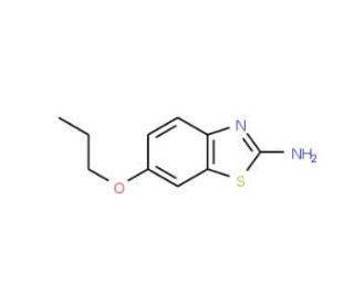 6-Propoxy-benzothiazol-2-ylamine (CAS 14372-64-6) - chemical structure image