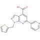 6-pyridin-3-yl-1-(thien-2-ylmethyl)-1H-pyrazolo[3,4-b]pyridine-4-carboxylic acid - chemical structure image