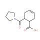 6-(Pyrrolidine-1-carbonyl)-cyclohex-3-enecarboxylic acid - chemical structure image