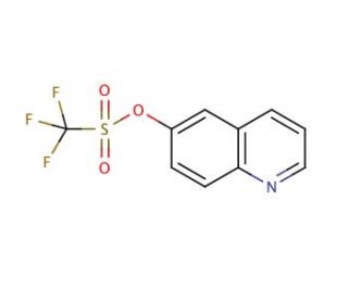 6-Quinolinyl trifluoromethanesulfonate (CAS 173089-80-0) - chemical structure image