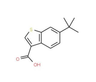 6-tert-Butyl-1-benzothiophene-3-carboxylic acid - chemical structure image