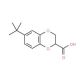 6-tert-Butyl-2,3-dihydro-benzo[1,4]dioxine-2-carboxylic acid (CAS 10410-29-4) - chemical structure image