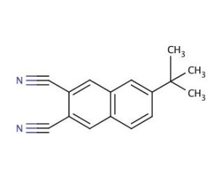 6-tert-Butyl-2,3-naphthalenedicarbonitrile (CAS 32703-82-5) - chemical structure image