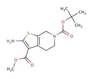 6-tert-butyl 3-methyl 2-amino-4,7-dihydrothieno[2,3-c]pyridine-3,6(5H)-dicarboxylate (CAS 877041-47-9) - chemical structure i
