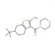6-tert-Butyl-3-(morpholin-4-ylcarbonyl)-4,5,6,7-tetrahydro-1-benzothien-2-ylamine - chemical structure image