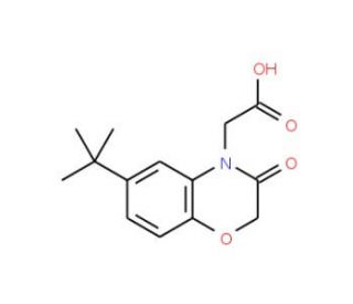 (6-tert-Butyl-3-oxo-2,3-dihydro-benzo[1,4]oxazin-4-yl)-acetic acid - chemical structure image