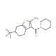 6-tert-Butyl-3-(piperidin-1-ylcarbonyl)-4,5,6,7-tetrahydro-1-benzothien-2-ylamine - chemical structure image