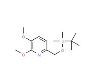 6-((tert-Butyldimethylsilyloxy)methyl)-2,3-dimethoxypyridine - chemical structure image