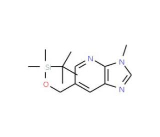 6-((tert-Butyldimethylsilyloxy)methyl)-3-methyl-3H-imidazo[4,5-b]pyridine (CAS 1186311-15-8) - chemical structure image
