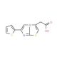 (6-thien-2-ylimidazo[2,1-b][1,3]thiazol-3-yl)acetic acid (CAS 878259-87-1) - chemical structure image