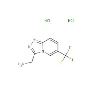 [6-(trifluoromethyl)[1,2,4]triazolo[4,3-a]pyridin-3-yl]methylamine dihydrochloride (CAS 1049717-07-8) - chemical structure im