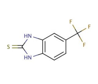 6-(trifluoromethyl)-1H-1,3-benzodiazole-2-thiol (CAS 86604-73-1) - chemical structure image