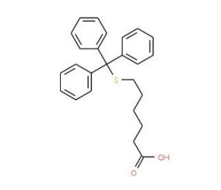 6-(Tritylthio)-hexanoic acid (CAS 80441-55-0) - chemical structure image