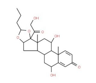 6&alpha;-Hydroxy Budesonide (CAS 577777-51-6) - chemical structure image