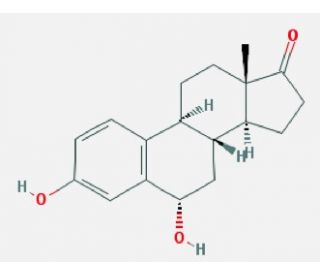 6&alpha;-Hydroxy Estrone - chemical structure image