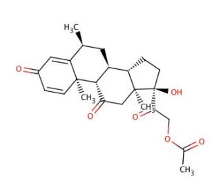 6&alpha;-Methylprednisone 21-Acetate (CAS 115321-98-7) - chemical structure image