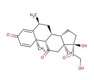 6&alpha;-Methylprednisone (CAS 91523-05-6) - chemical structure image
