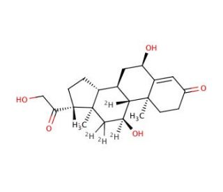 6β-Hydroxy Cortisol-d4 (CAS 1261254-51-6) - chemical structure image