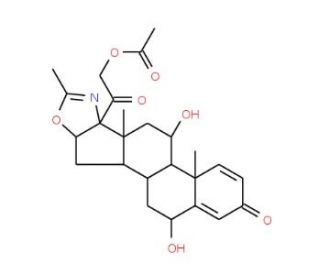 6&beta;-Hydroxy Deflazacort - chemical structure image