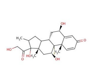 6β-Hydroxy Dexamethasone (CAS 55879-47-5) - chemical structure image