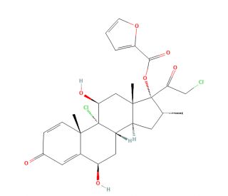 6&beta;-Hydroxy Mometasone Furoate - chemical structure image