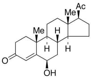 6&beta;-Hydroxy Progesterone - chemical structure image