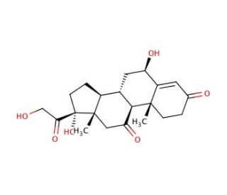 6&beta;-Hydroxycortisone - chemical structure image