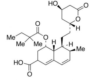 6&prime;-Carboxy Simvastatin (CAS 114883-30-6) - chemical structure image