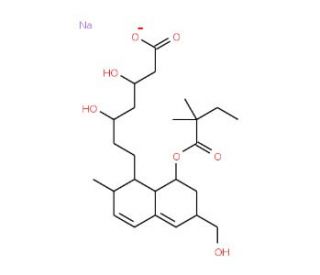 6&prime;-Hydroxymethyl Simvastatin Acid Sodium Salt (CAS 134452-13-4) - chemical structure image