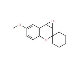 6&prime;-Methoxy-1a&prime;,7b&prime;-dihydrospiro[cyclohexane-1,2&prime;-oxireno[c]chromene] - chemical structure image