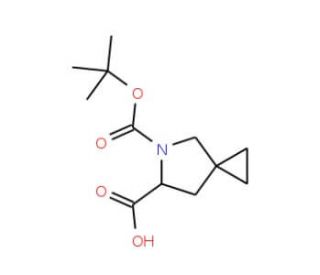 (6S)-5-(tert-butoxycarbonyl)-5-azaspiro[2.4]heptane-6-carboxylic acid - chemical structure image