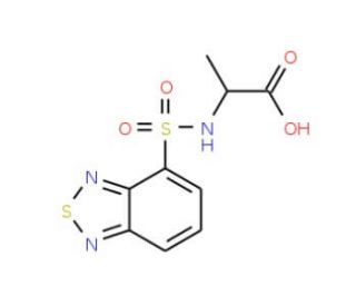 7-{[(1-carboxyethyl)amino]sulfonyl}-2,1,3-benzothiadiazol - chemical structure image