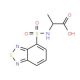 7-{[(1-carboxyethyl)amino]sulfonyl}-2,1,3-benzothiadiazol - chemical structure image