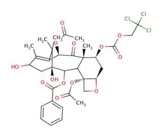7-{[(2,2,2,-Trichloroethyl)oxy]carbonyl} Baccatin III - chemical structure image