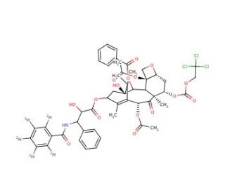 7-{[(2,2,2,-Trichloroethyl)oxy]carbonyl}paclitaxel-d5 - chemical structure image